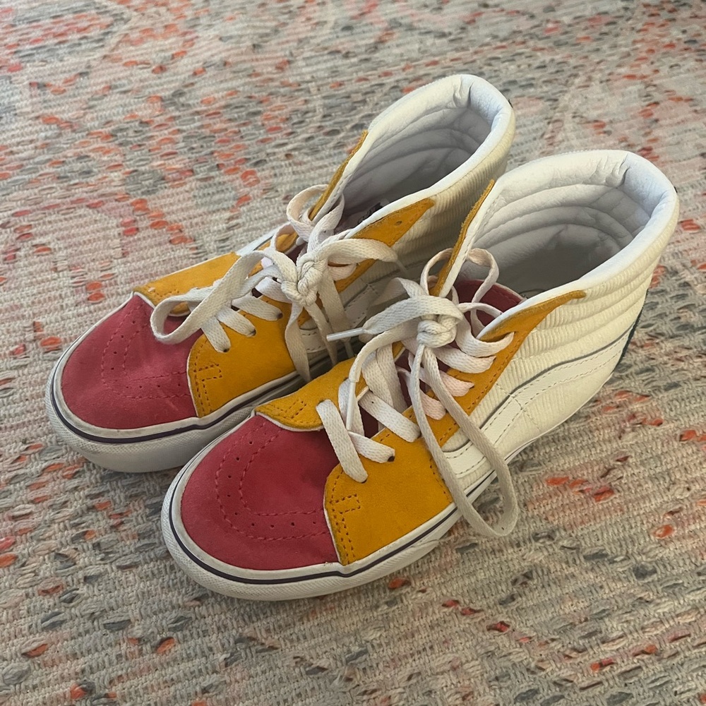 Multicolor Vans Hightop Sneakers